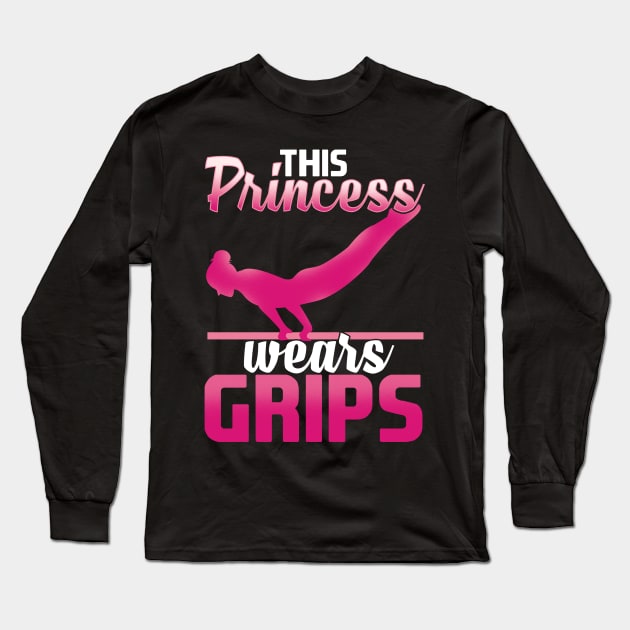 This Princess Wears Grips print Gym Workout Long Sleeve T-Shirt by biNutz